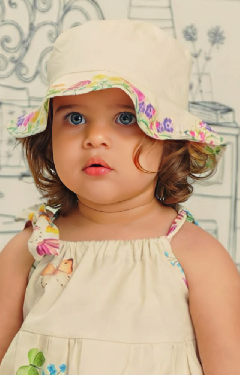 Sombrero reversible - Hada del jardín