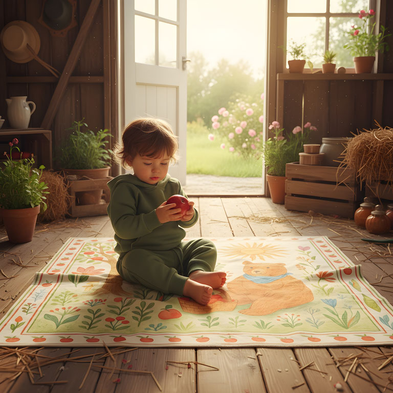 Cobija Oso Goloso - 100% Algodón - Personalizable - Imagen 2