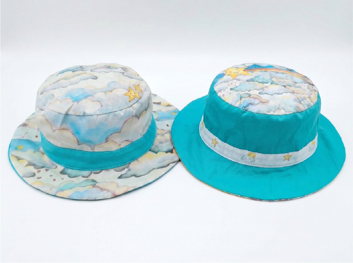 Conejos Arcoíris - Sombrero Reversible Topiario